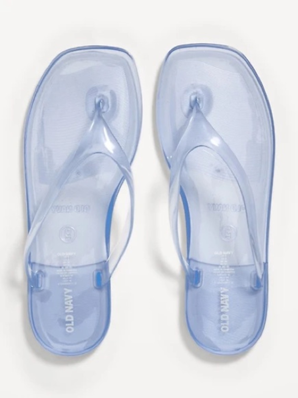NEW Old Navy Light Blue Jelly Flip Flops size 10 New with Tags NWT